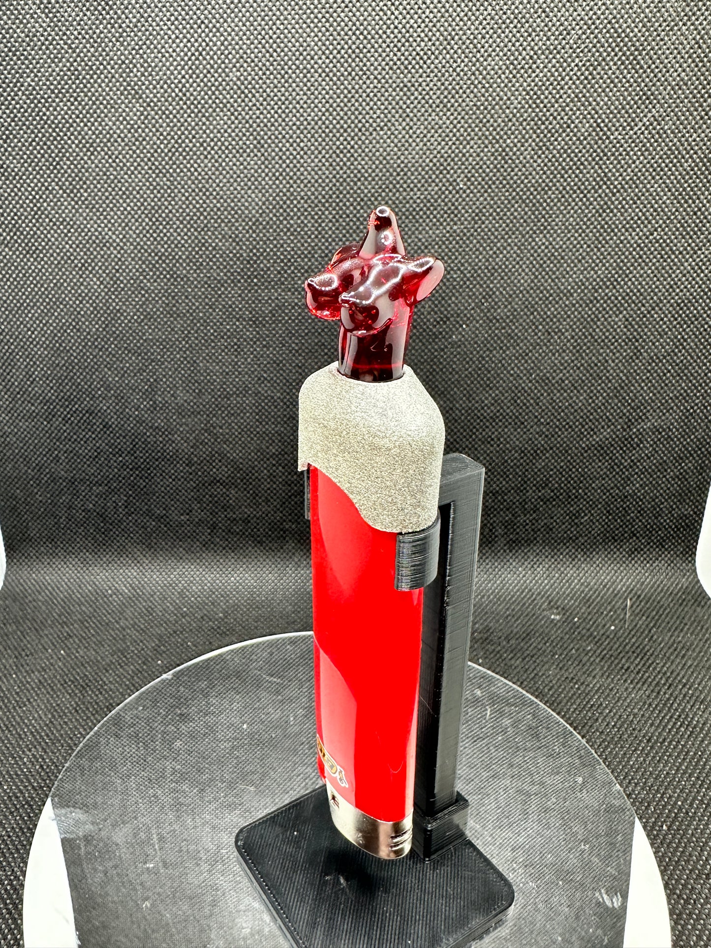 Translucent ruby red Bust